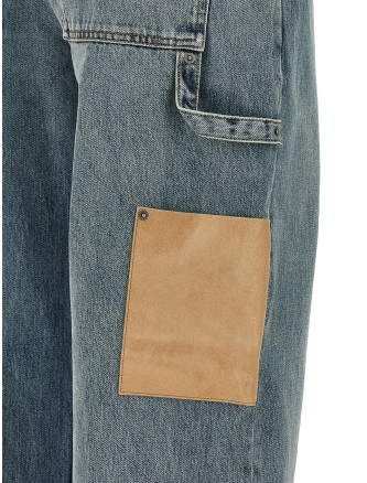 Джинсы LOEWE Leather pocket jeans (H526Y11XAJ6395) #