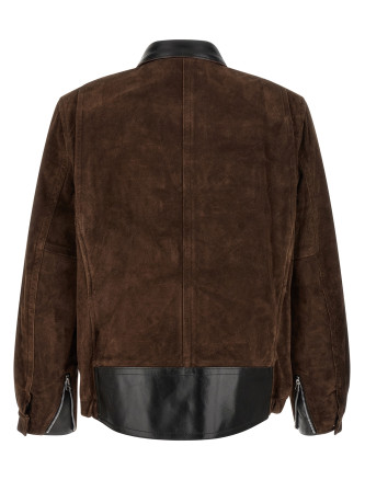 Кожаная куртка SACAI Suede blouson (2604052M601) #