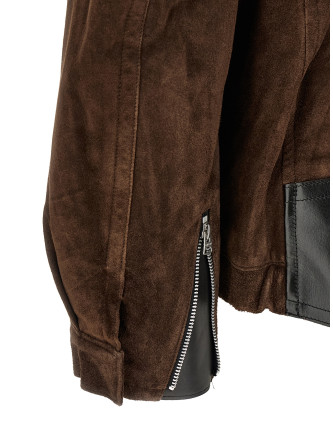 Кожаная куртка SACAI Suede blouson (2604052M601) #