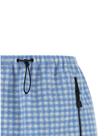 Макси MIU Fleece-effect vichy skirt (MG2518SOOO6375F0UB3) #