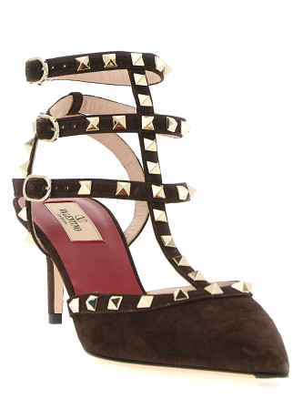 Каблуки средней высоты VALENTINO GARAVANI 'Rockstud' (W2S0375CVB0TO) #