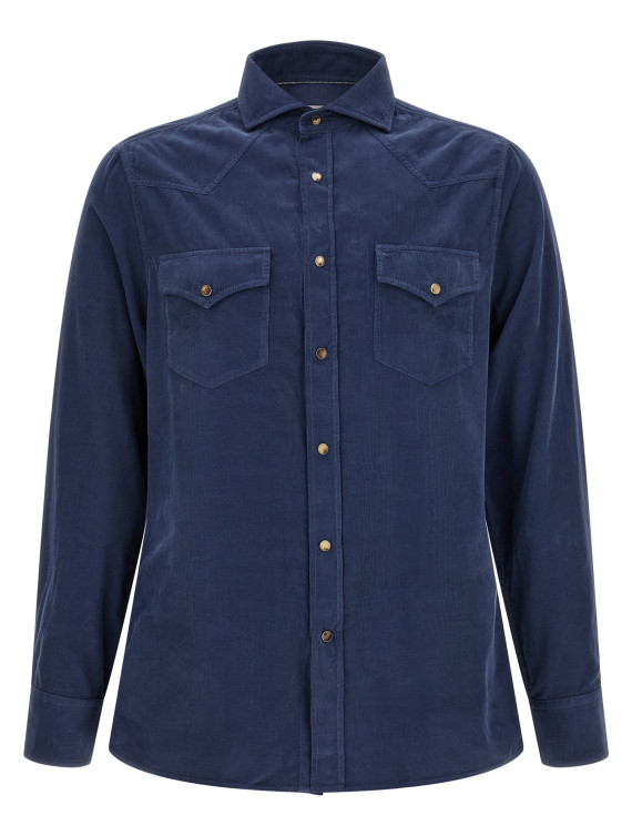 Рубашка, блузка BRUNELLO CUCINELLI Corduroy shirt (ML6884008C7063) #1