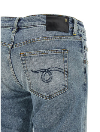 Джинсы R13 'Boy Flare' (R13WD090D473AWILTEDSTRETCHBLUE) #