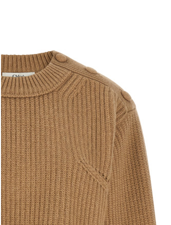 Свитер, кардиган CHLOÉ Cropped Lace Sweater (CH26AMP18715218) #