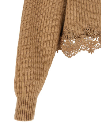 Свитер, кардиган CHLOÉ Cropped Lace Sweater (CH26AMP18715218) #