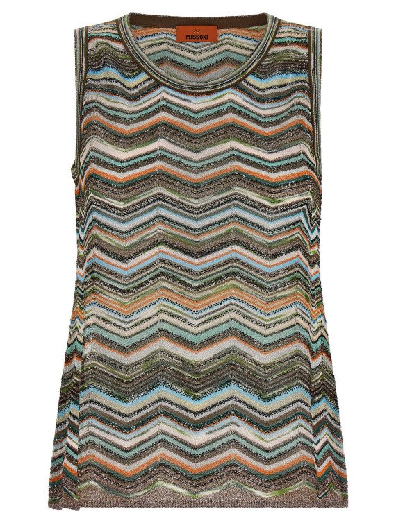 Повседневный топ MISSONI Chevron workmanship top (DS26WK0HBK01KSSMSPO) #1