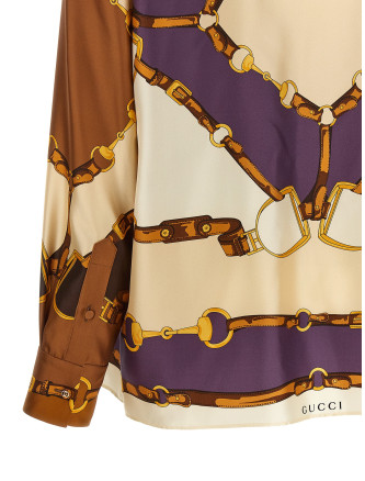 Рубашка, блузка GUCCI 'Morsetto' (855593ZAUK42358) #