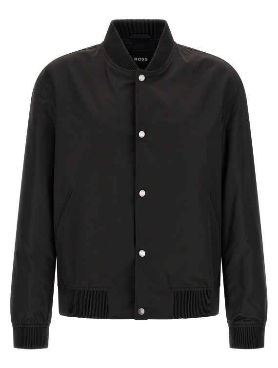 Повседневная куртка HUGO BOSS Monogram sleeve bomber jacket (50564412001) #1
