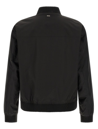 Повседневная куртка HUGO BOSS Monogram sleeve bomber jacket (50564412001) #