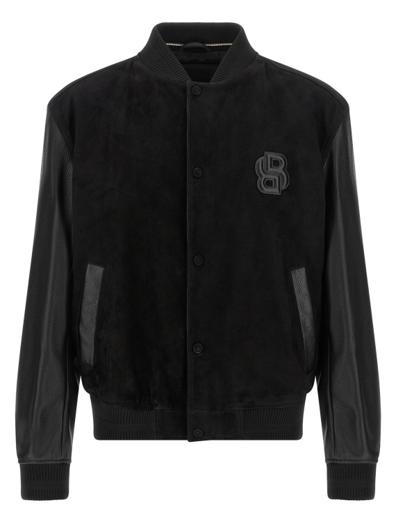 Повседневная куртка HUGO BOSS Leather bomber jacket (50564584001) #1