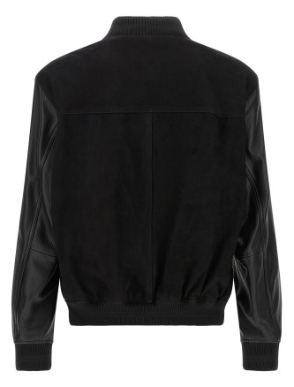 Повседневная куртка HUGO BOSS Leather bomber jacket (50564584001) #