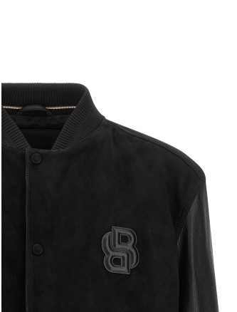 Повседневная куртка HUGO BOSS Leather bomber jacket (50564584001) #