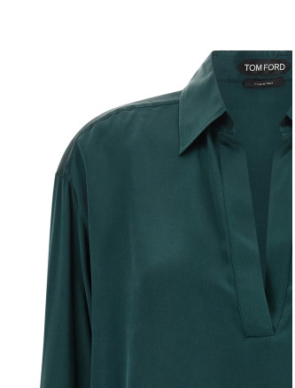 Поло TOM FORD Satin silk polo shirt (TS2144FAX1720GDV) #