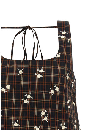 Мини GANNI 'Check Flower' (A1030642ZX8) #