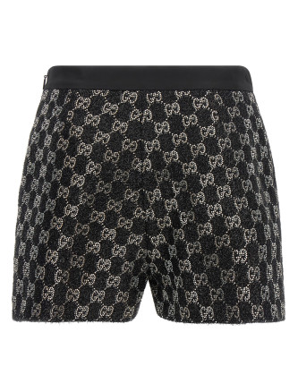 Бермуды, шорты GUCCI GG lamé tweed shorts (853382ZARWY1000) #