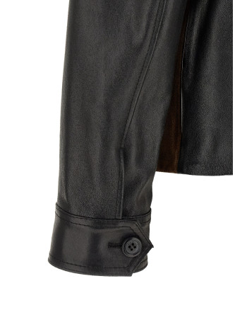 Кожаная куртка MARNI Leather Jacket (JUMY0216QUULV89300N99) #