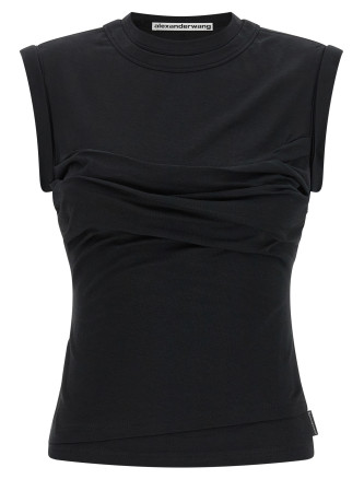 Повседневный топ ALEXANDER WANG 'Twisted Bust Layered Tank'