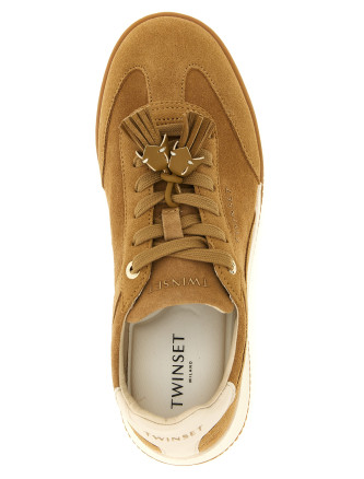 Кроссовки TWIN SET Suede sneakers with tassels (262TCP09012145) #