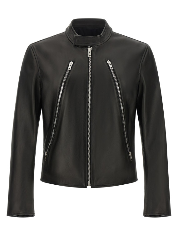 Кожаная куртка MAISON MARGIELA '5-zip' (S50AM0489SY1460900) #1