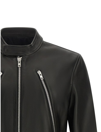 Кожаная куртка MAISON MARGIELA '5-zip' (S50AM0489SY1460900) #