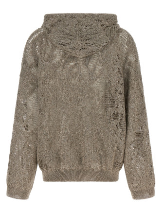 Свитер, кардиган BRUNELLO CUCINELLI Openwork hooded sweater (MDT771009C9089) #