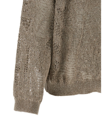 Свитер, кардиган BRUNELLO CUCINELLI Openwork hooded sweater (MDT771009C9089) #