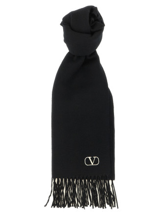 Шарф, платок VALENTINO GARAVANI Cashmere scarf Valentino Garavani with fringes