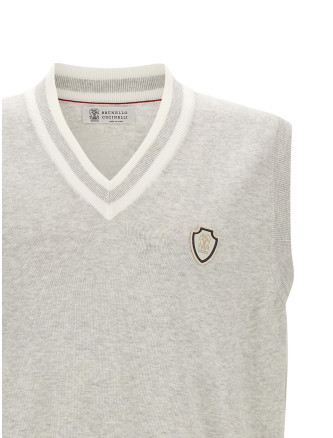 Жилет BRUNELLO CUCINELLI Heraldic logo vest (M29203607FCI807) #