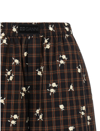 Бермуды, шорты GANNI 'Check Flower' (A1110089ZX8) #