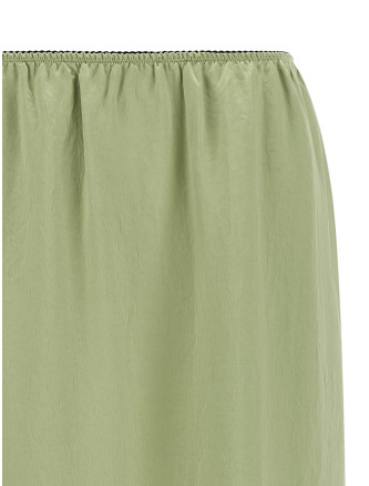 Миди TWIN SET Satin froissé and lace skirt (262TP211113855) #