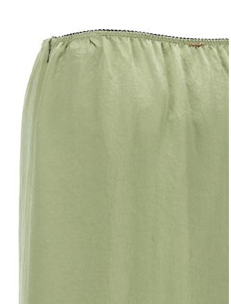 Миди TWIN SET Satin froissé and lace skirt (262TP211113855) #
