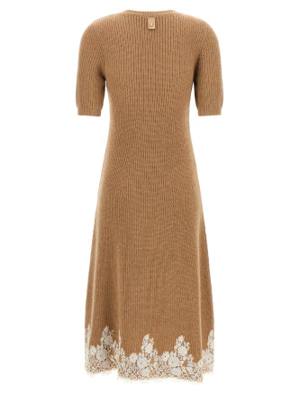 Миди ALBERTA FERRETTI Lace hem dress (A048866010091) #