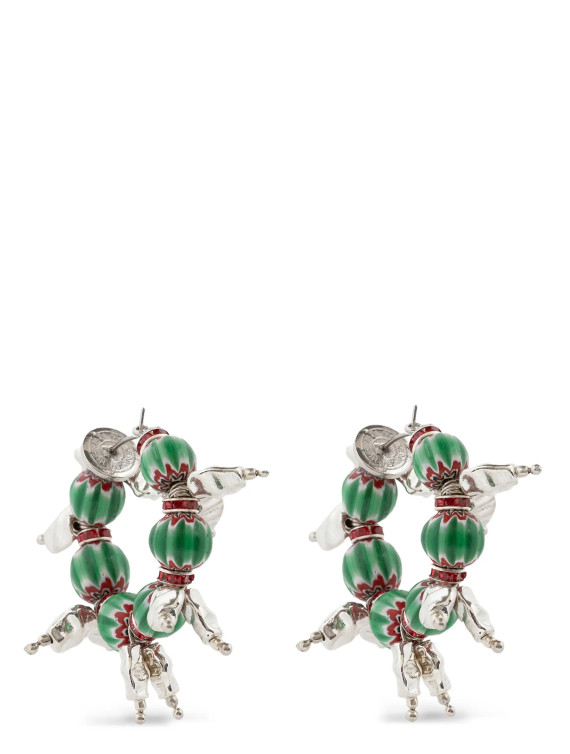 Серьги DRIES VAN NOTEN Rings earrings with beads (2610182820046604) #1