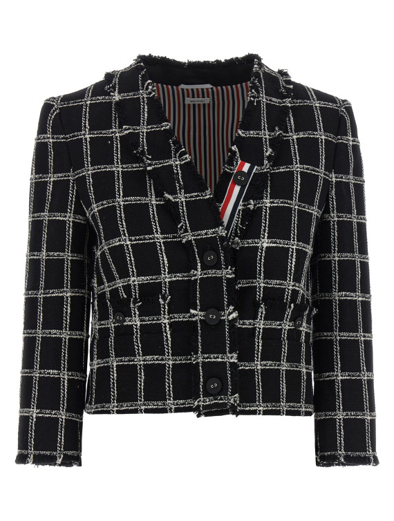 Пиджак, костюм THOM BROWNE Tweed blazer (FBC968TF1279001) #1