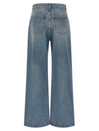 Джинсы MIU Logo embroidery jeans (GWP500SOOO1NLCF0008) #