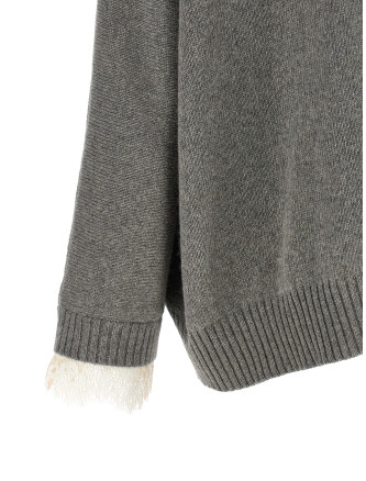Свитер, кардиган ALBERTA FERRETTI Central stitching sweater (A092266010474) #