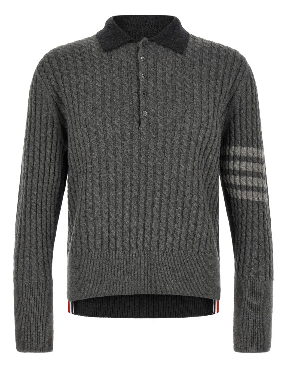 Поло THOM BROWNE 2-in-1 trompe l'oeil polo shirt (MKP166AY1018982) #1
