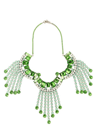 Maxi necklace with rhinestones