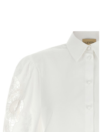 Рубашка, блузка VALENTINO GARAVANI Valentino Garavani macramé insert shirt (B3AA0H65A6001) #