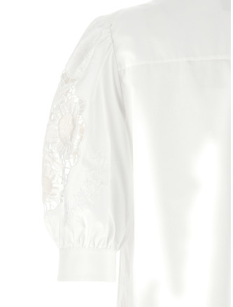 Рубашка, блузка VALENTINO GARAVANI Valentino Garavani macramé insert shirt (B3AA0H65A6001) #