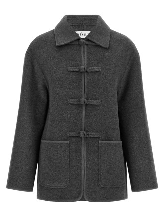 Пальто, тренч ROHE Pankou closure coat