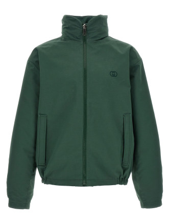 Күнделікті күртеше GUCCI Reversible ripstop cotton jacket (770276ZAUBC4623) #