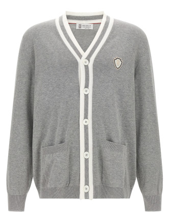 Свитер, кардиган BRUNELLO CUCINELLI Heraldic logo cardigan