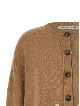 Свитер, кардиган ALBERTA FERRETTI Lace insert cardigan (A091166010091) #