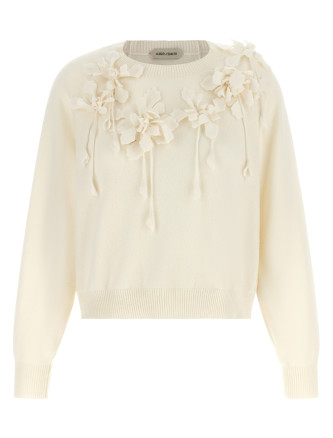 Свитер, кардиган ALBERTA FERRETTI Embroidered flower sweater