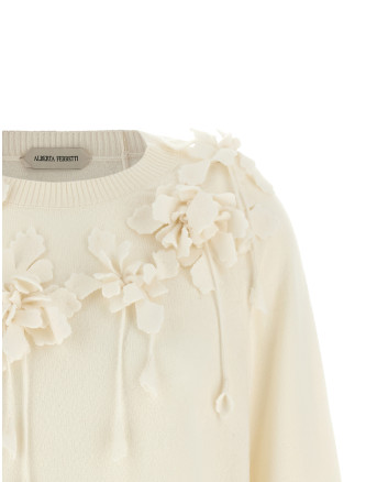 Свитер, кардиган ALBERTA FERRETTI Embroidered flower sweater (A092066040002) #