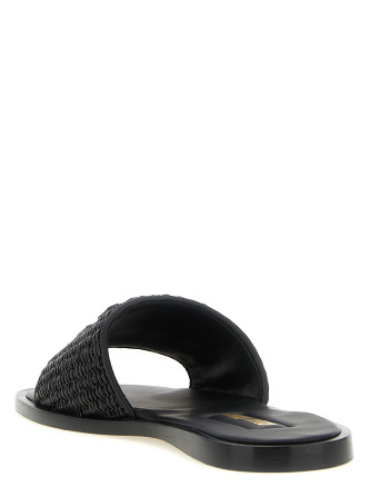 Шлепанцы MIU Braided slides with logo (5XX644F0053LOMF0002) #