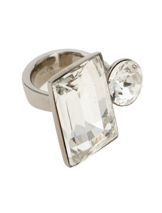 Кольцо DRIES VAN NOTEN Open ring with crystals (2610182930072952) #