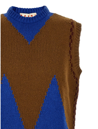 Жилет MARNI M-shaped intarsia vest (GCMG0506Q0UFH100I2M53) #