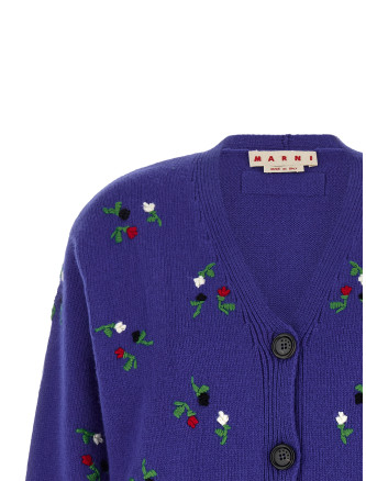 Свитер, кардиган MARNI Floral embroidery cardigan (CDMD0463S0UFZ415FLB59) #
